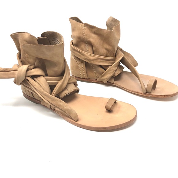 Free People Last one! flat bootie sandal Boho Sz 7 - Picture 4 of 7